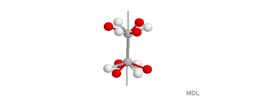 Figure 2: Chime animation of the improper axis in staggered ethane